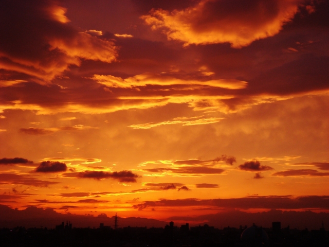 夕焼け空の画像その6
