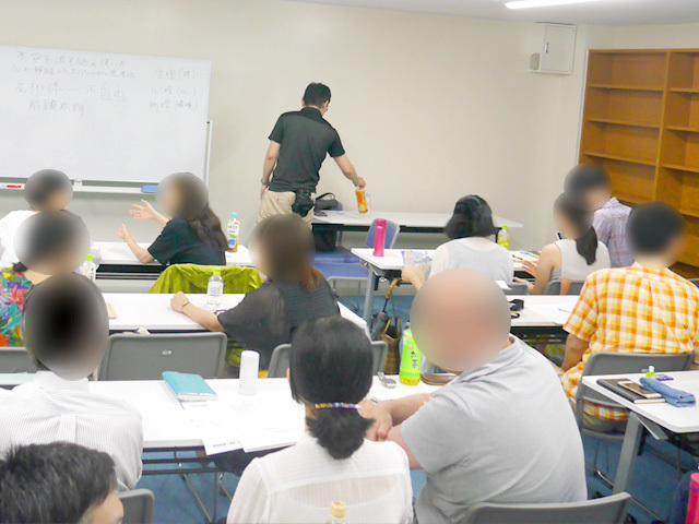 ワークのシェアしている客席の様子