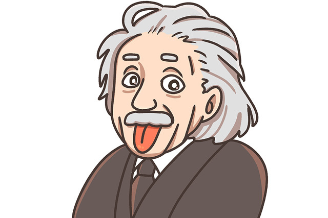 アインシュタインのイラスト